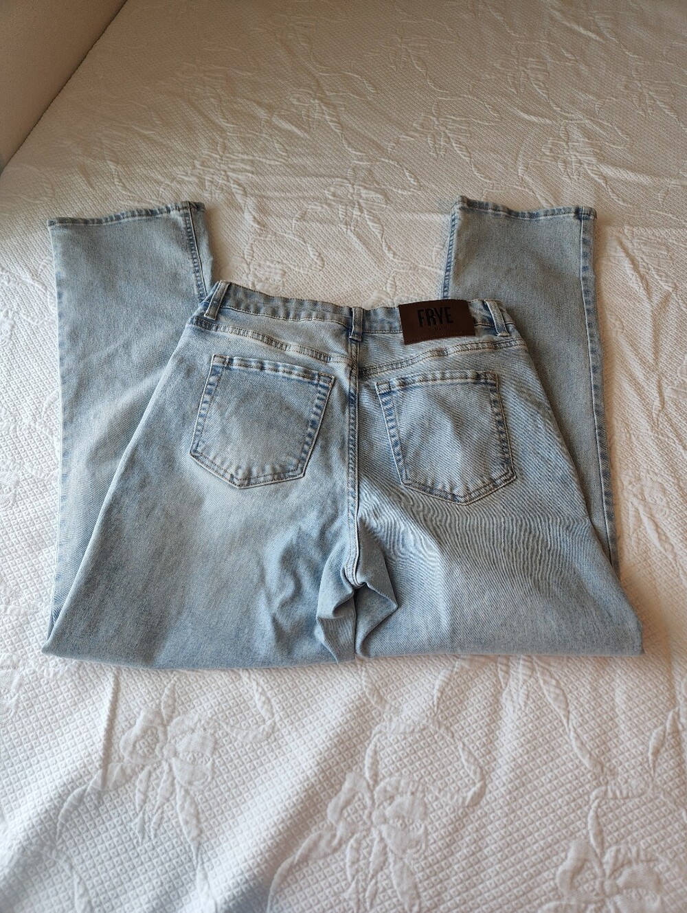 Frye Light Blue Women's Straight Jeans